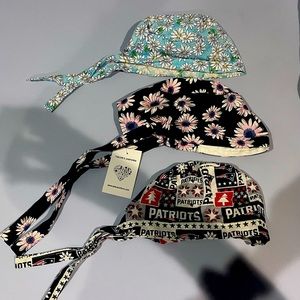 Woman’s scrub Hats - one brand new other two are very lightly used all 3 $20
